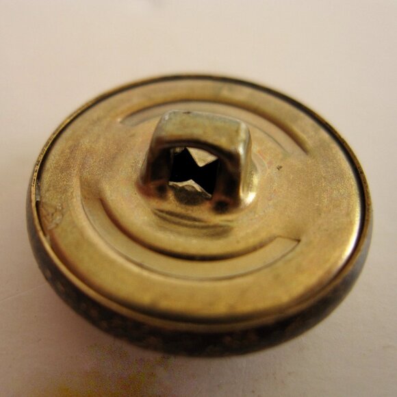 Farah 8 Blazer Replacement Buttons Burnished Antique Gold Tone Preppy - Picture 3 of 5